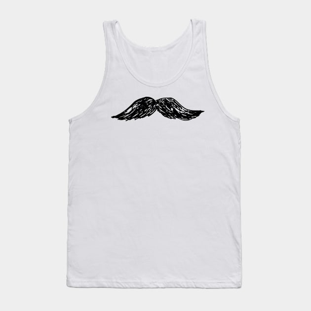 Moustache Tank Top by SWON Design